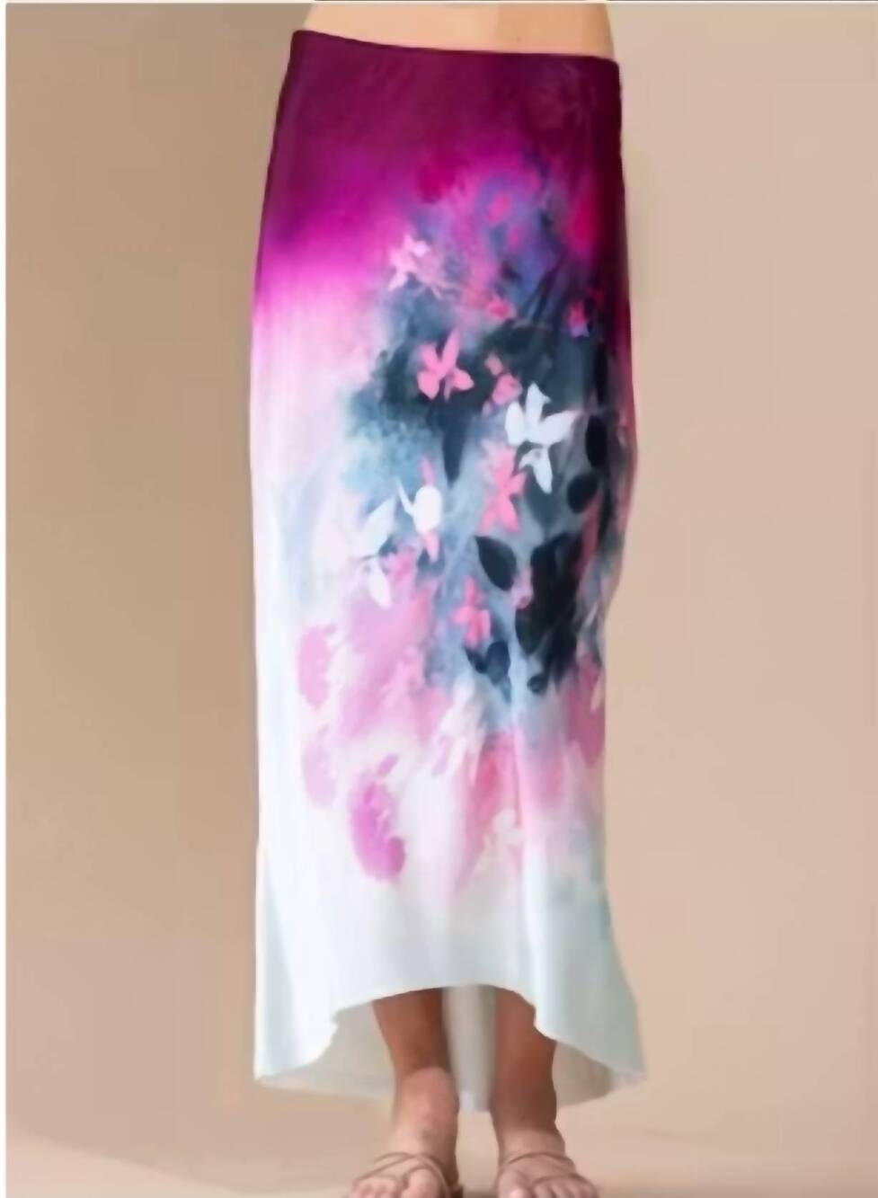 NEW GO BY GO SILK go slope skirt in gradient garden